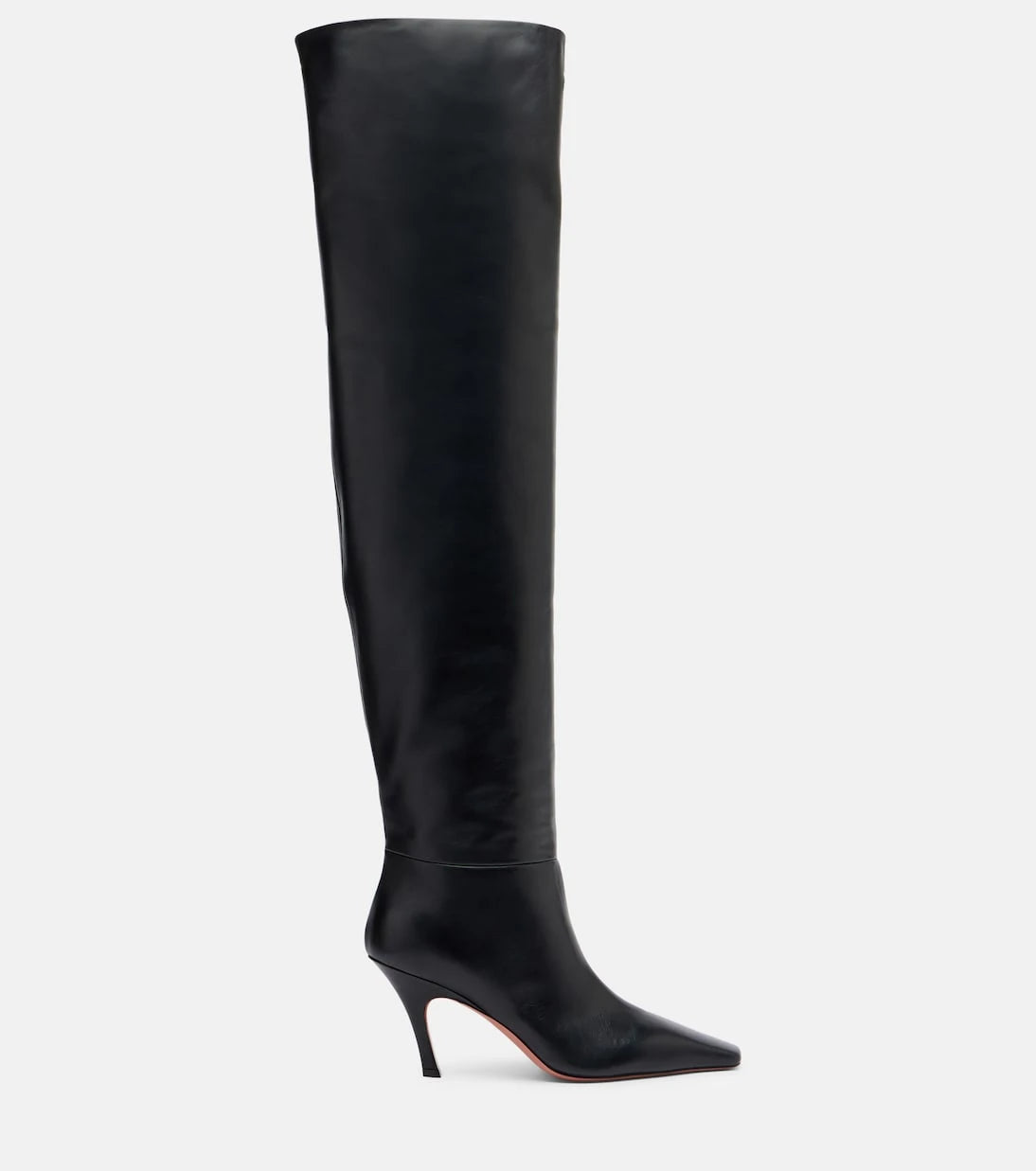 Amina Muaddi - Jamie 80 leather over-the-knee boots