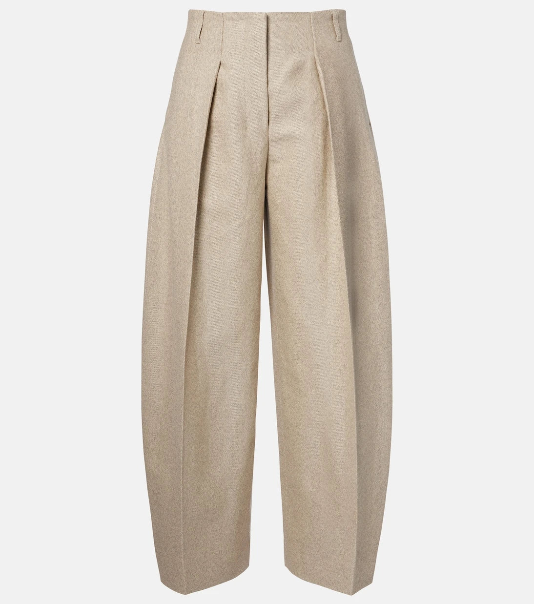 Jacquemus - Ovalo cotton and linen barrel-leg pants