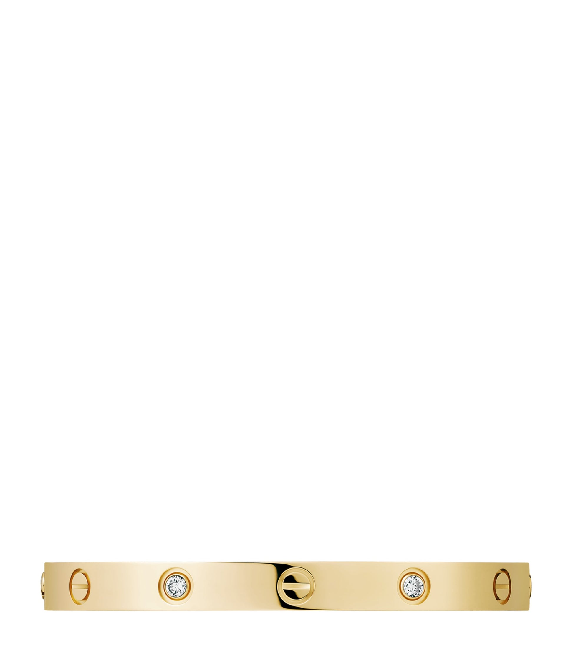 LOVE Classic Yellow Gold 4-Diamond Bracelet