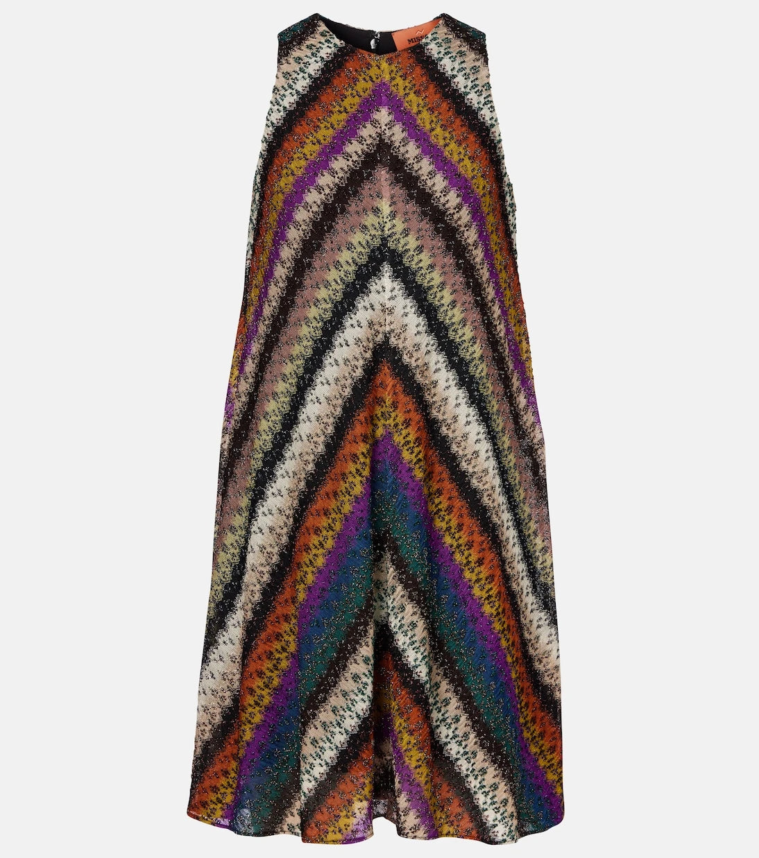Missoni - Zigzag knitted lamé minidress