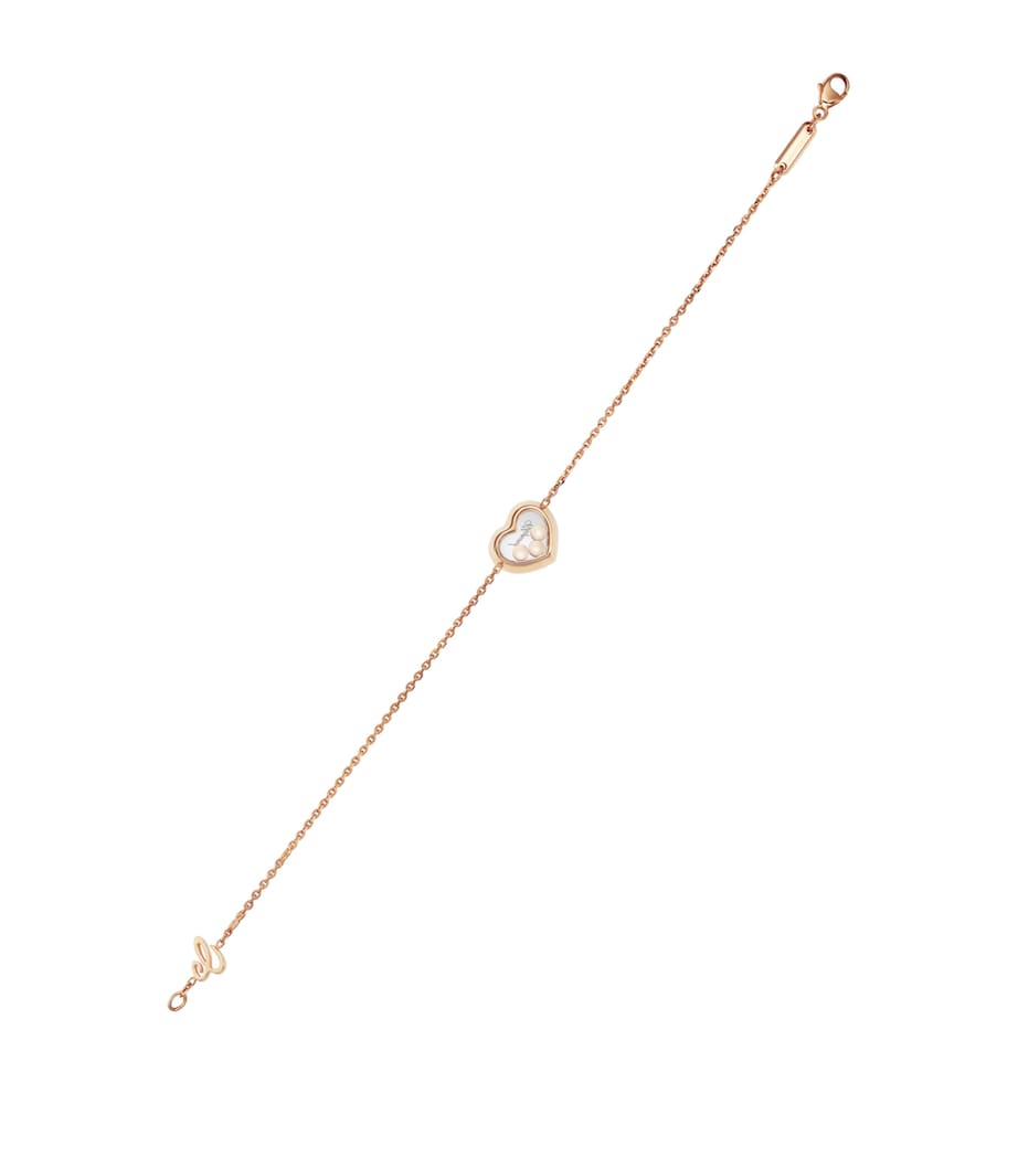 Rose Gold and Diamond Happy Diamonds Icons Bracelet