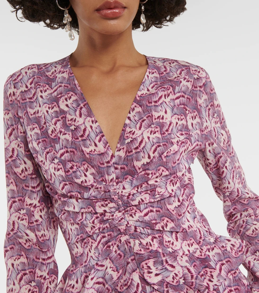 Isabel Marant - Usmara printed silk-blend minidress