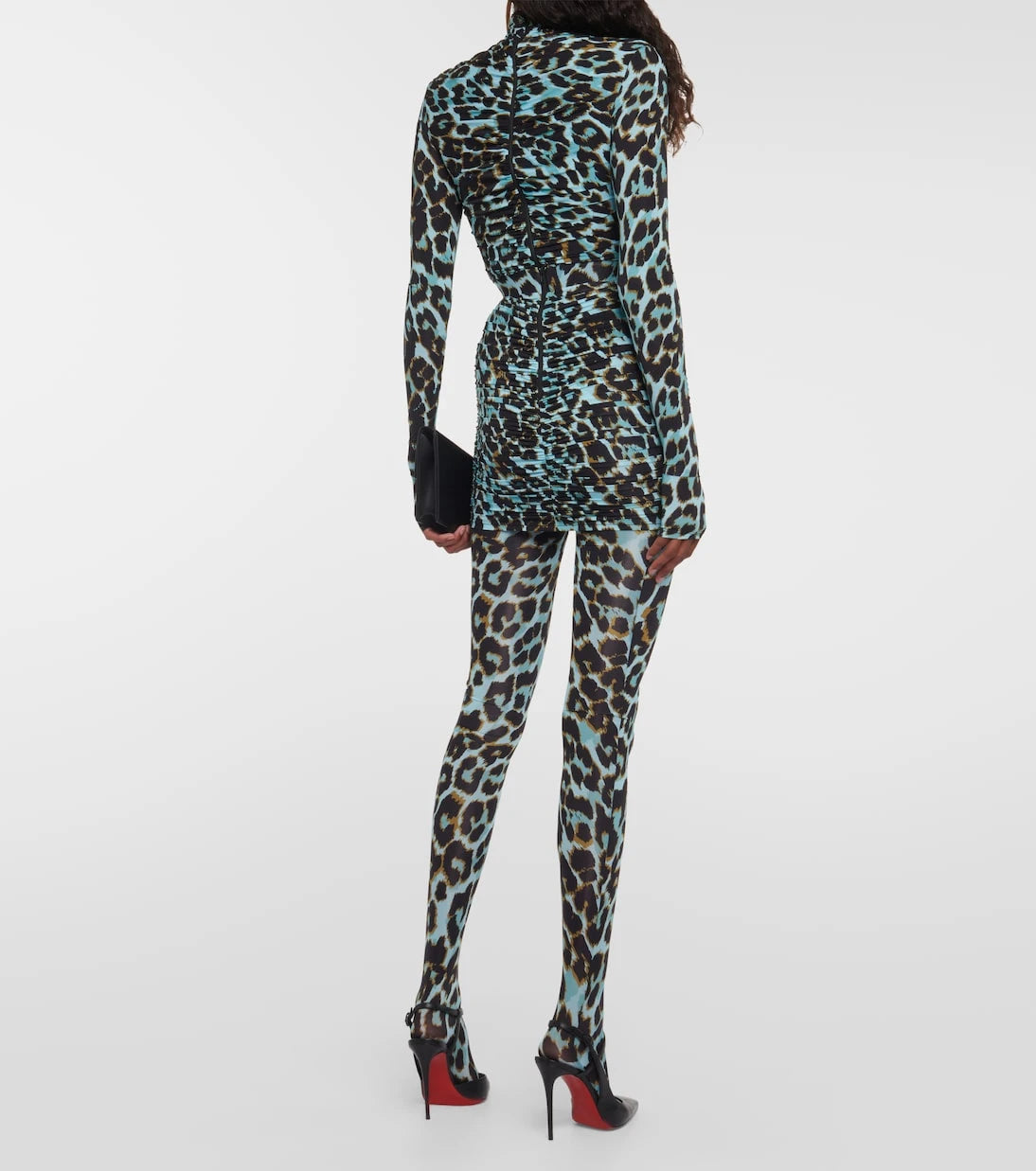 Alex Perry - Cadie leopard-print tights