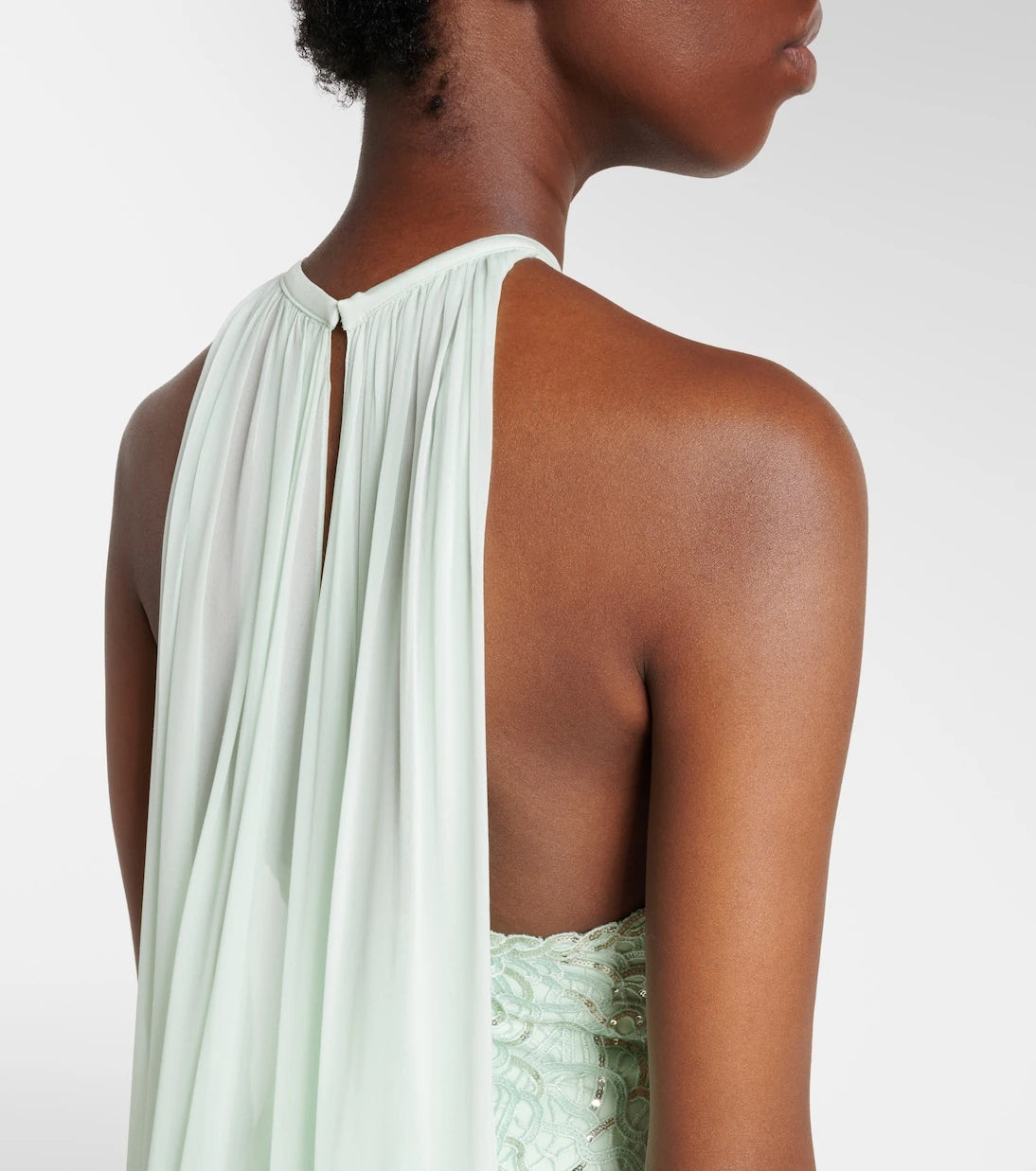 Elie Saab - Sequined silk-blend gown