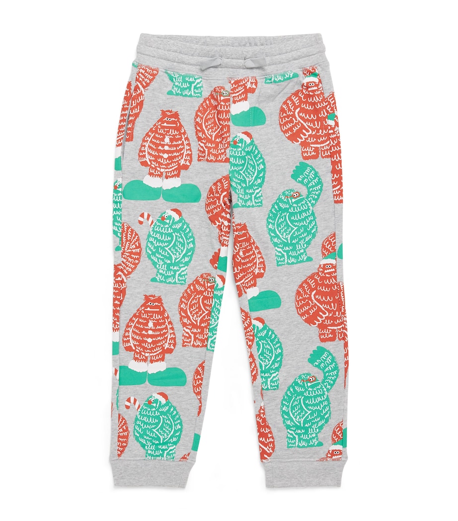 Organic Cotton Santa Print Sweatpants (3-14 Years)