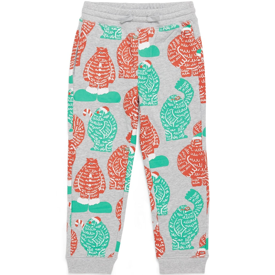 Organic Cotton Santa Print Sweatpants (3-14 Years)