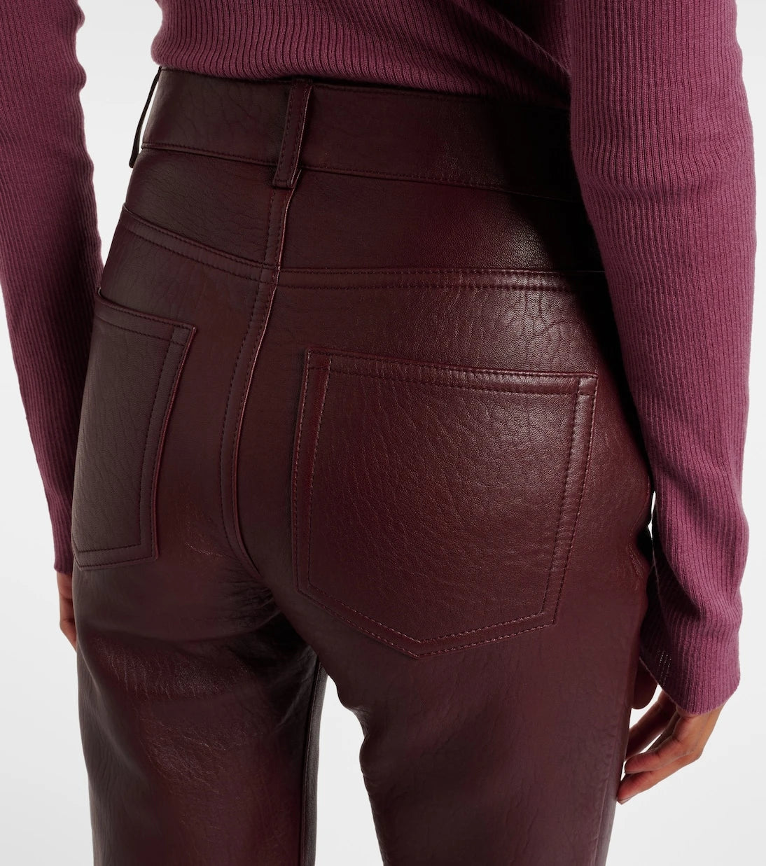 Chloé - Leather flared pants