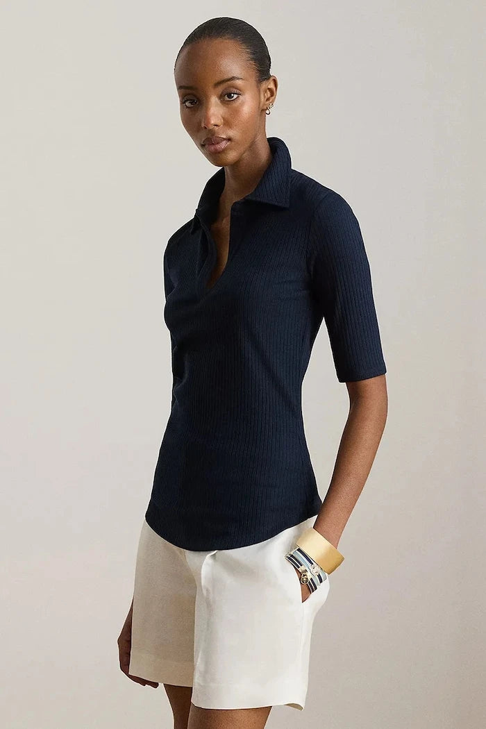 Lauren Ralph Lauren тениска с яка дамска