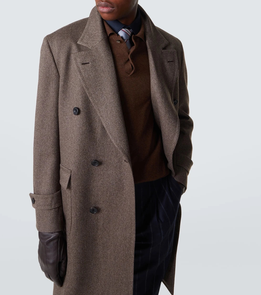 Thom Sweeney - Double-breasted wool overcoat
