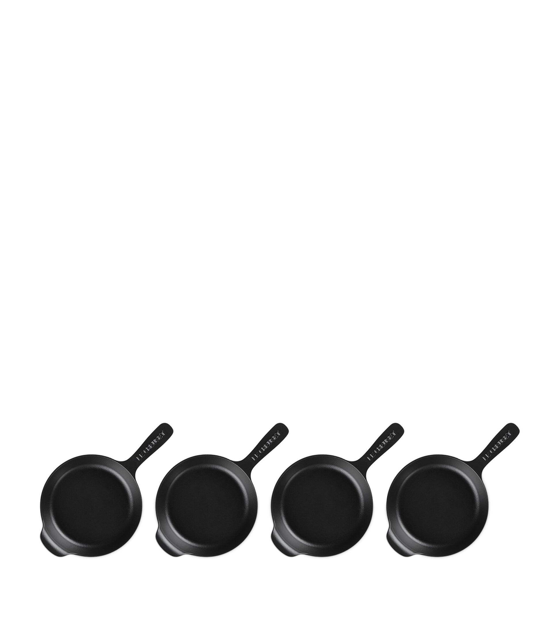 Set of 4 Cast Iron Gourmand Mini Skillets (16cm)