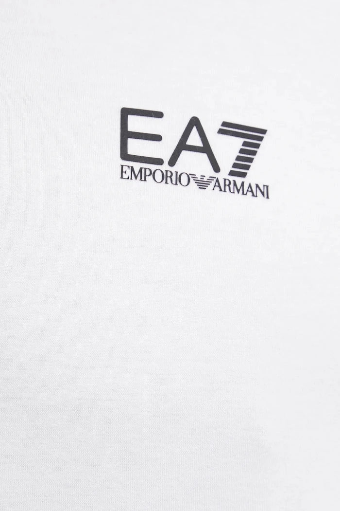 EA7 Emporio Armani erkek pamuklu elastan yakalı tişört