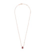 Extra Small Rose Gold, Diamond and Garnet Serpent Bohème Motif Necklace