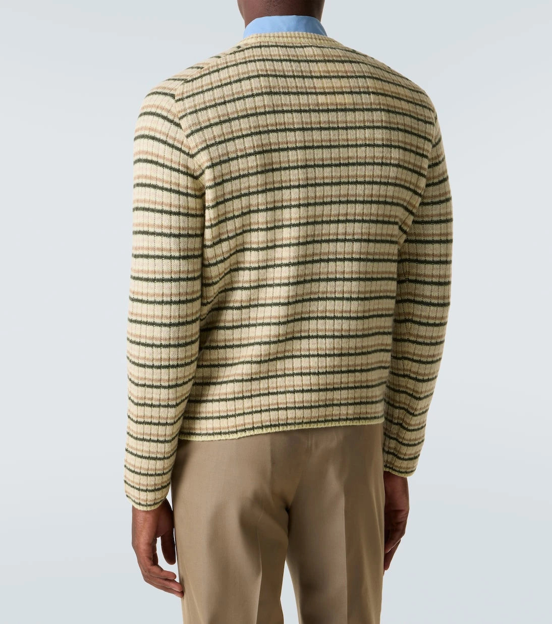 Auralee - Striped wool and cashmere sweater