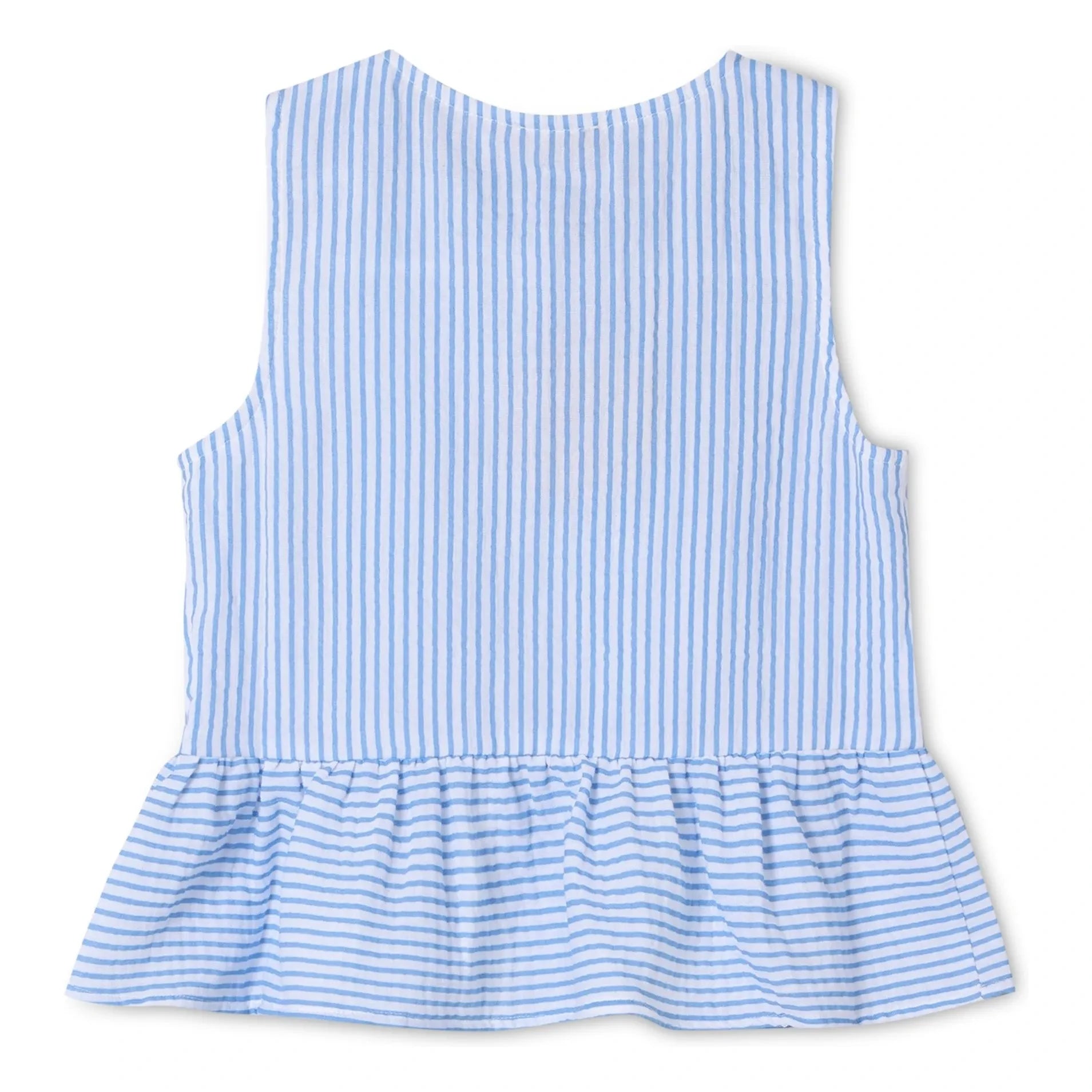Fliink - Striped Cha Cha Top | Light blue
