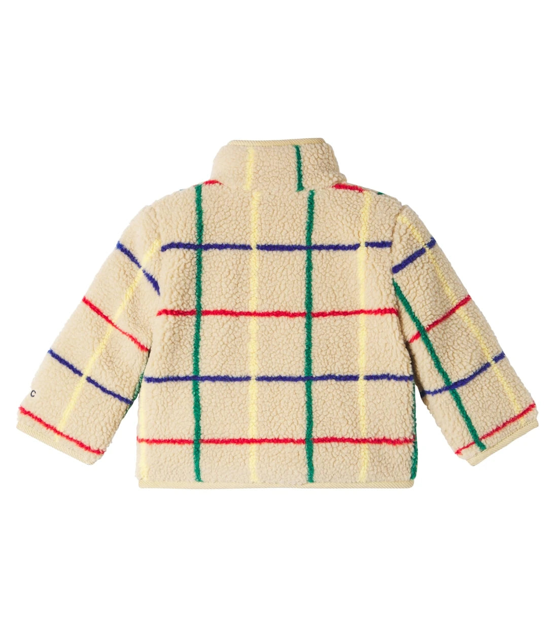 Bobo Choses - Baby checked teddy fleece jacket