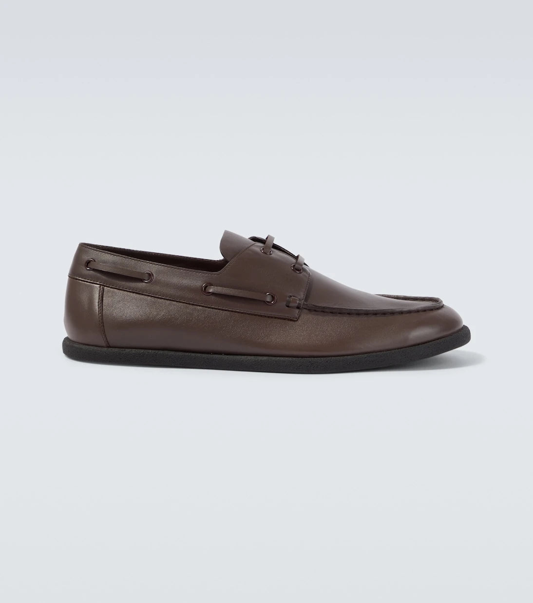 The Row - Novus leather boat shoes