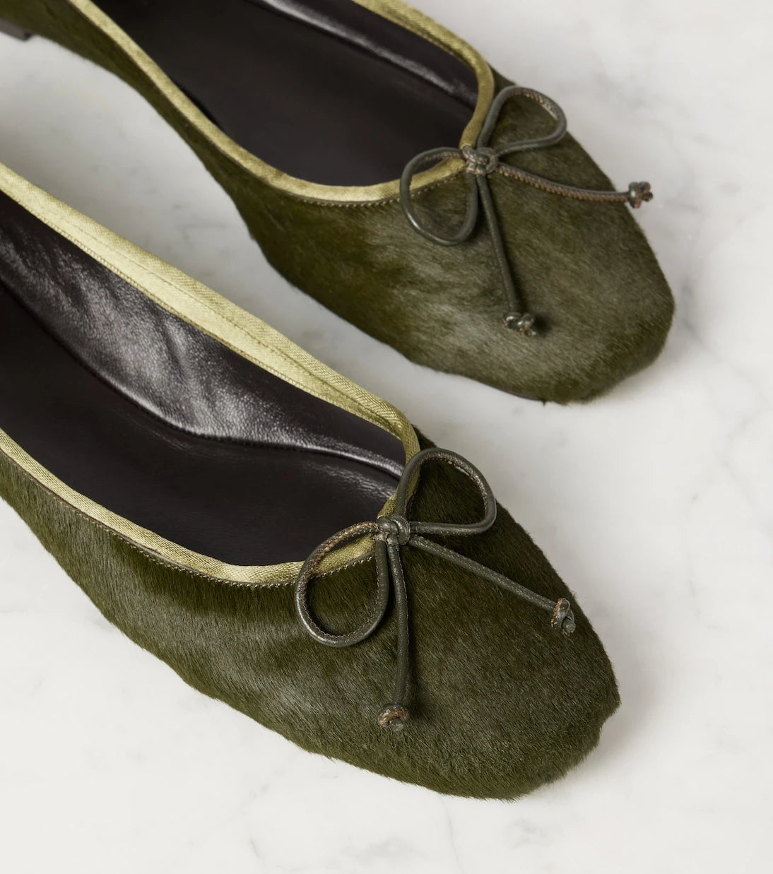 Khaite - Charlotte calf hair ballet flats