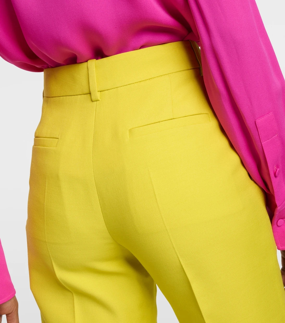 Valentino - Crêpe Couture high-rise straight pants