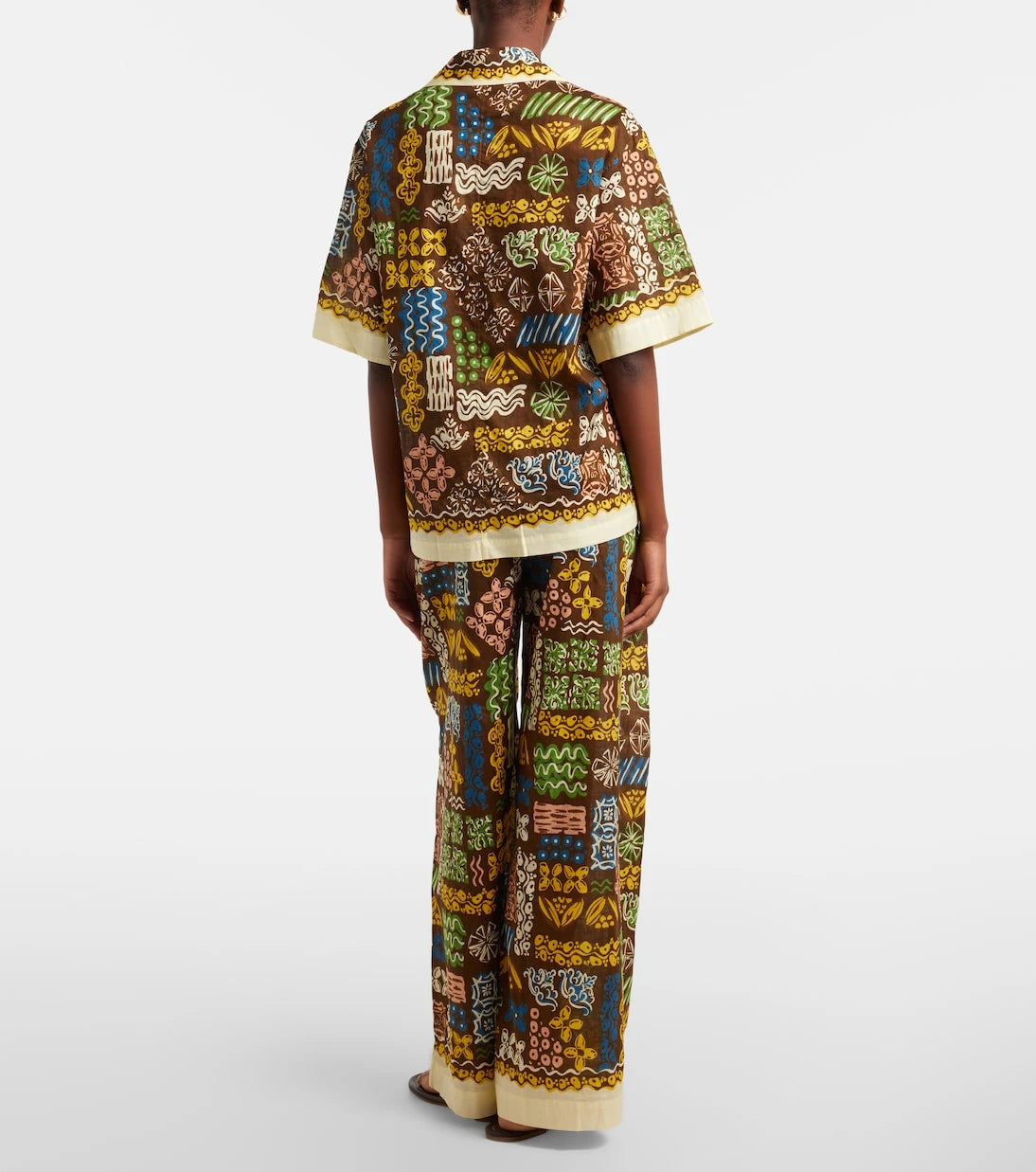 Alémais - Minnie printed cotton wide-leg pants