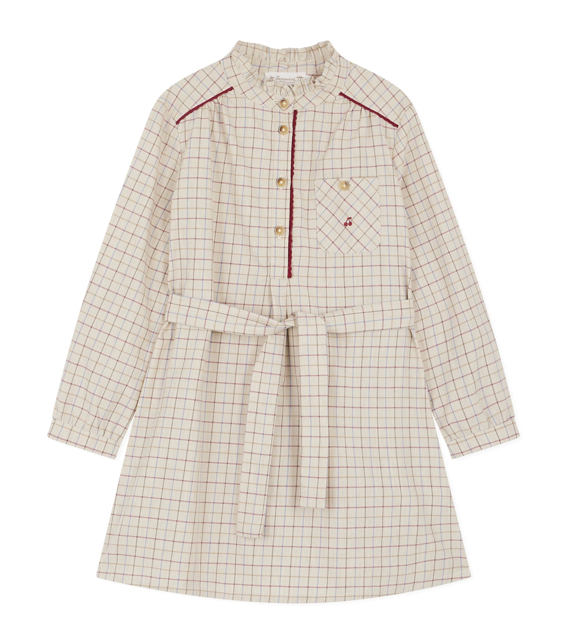 Bonpoint Beige Cotton Twill Jilton Dress (4-8 Years)