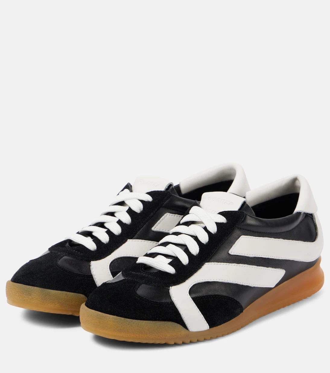 Proenza Schouler - Track suede-trimmed leather sneakers