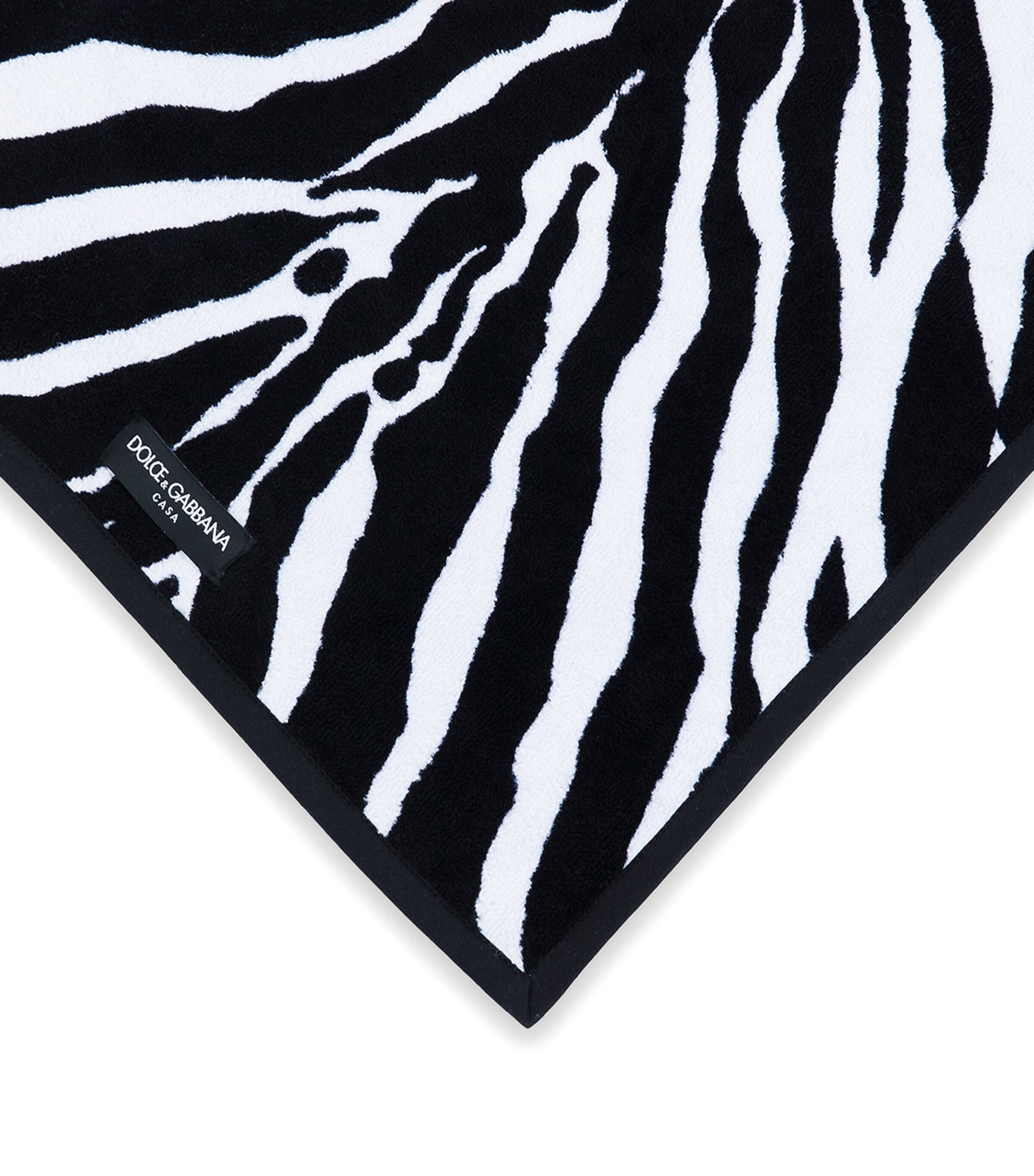 Dolce & Gabbana Casa Cotton Zebra Print Guest Towel (40cm x 60cm)