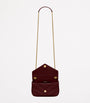 Saint Laurent Burgundy Mini Loulou Shoulder Bag