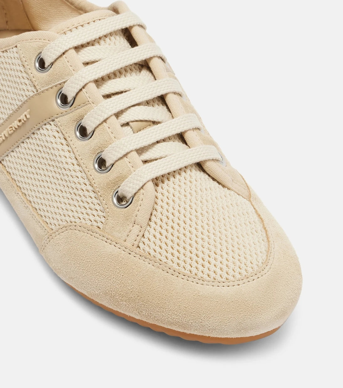 Givenchy - Slim suede-trimmed sneakers