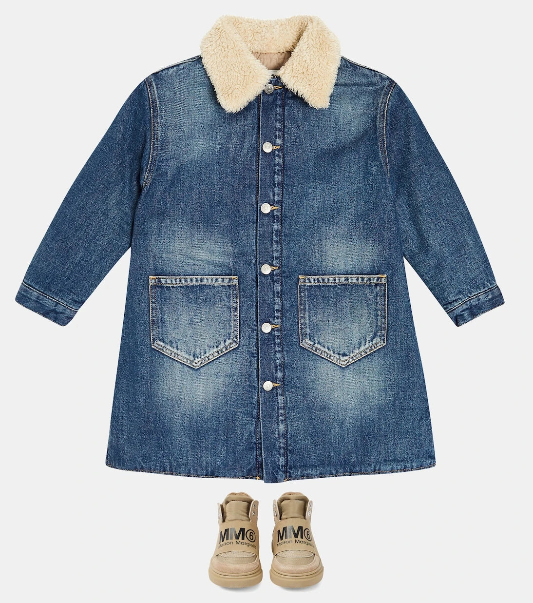 MM6 Maison Margiela Kids - معطف جينز