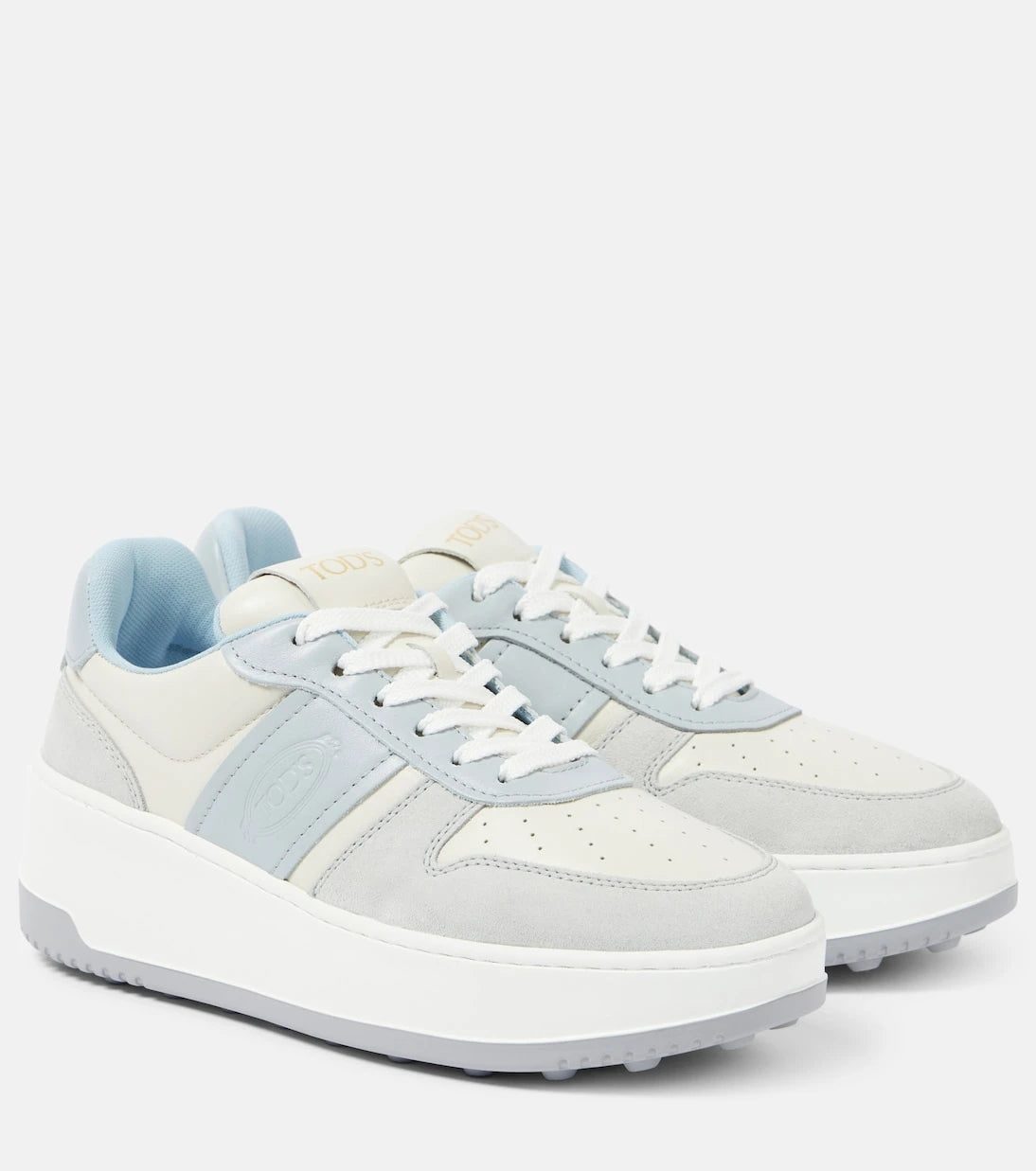 Tod's - Leather-trimmed sneakers