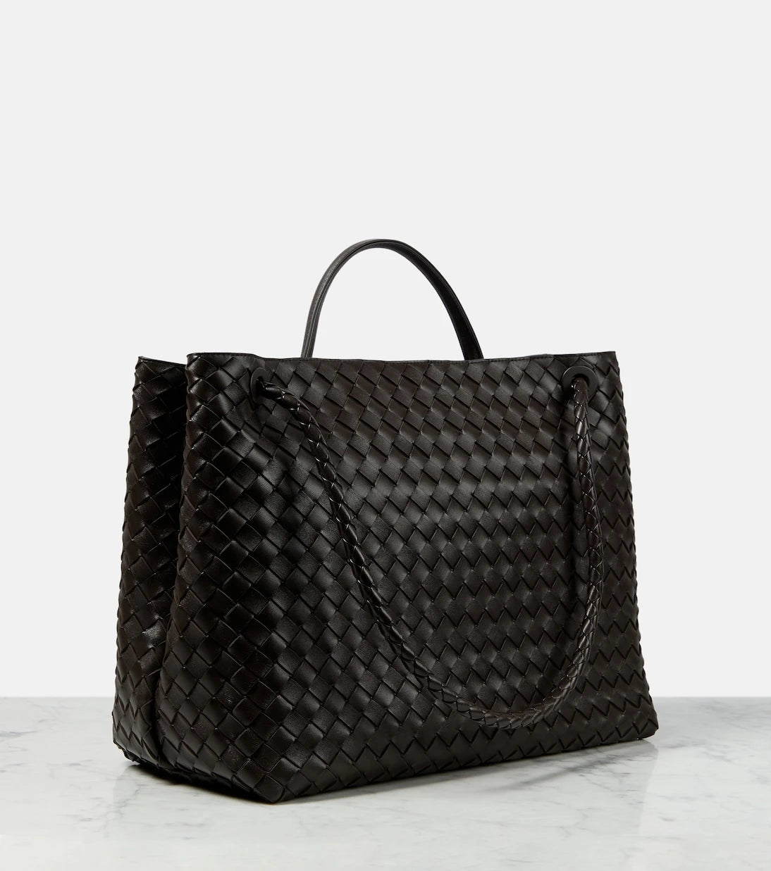 Bottega Veneta - حقيبة أنديامو الكبيرة من الجلد
