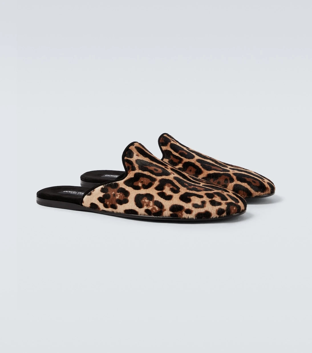 Dolce&Gabbana - Leopard-print calf hair mules