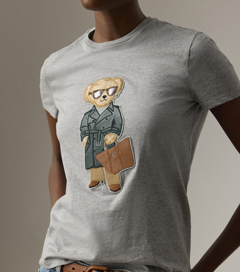 Grey Racing Green Trench Polo Bear T-Shirt