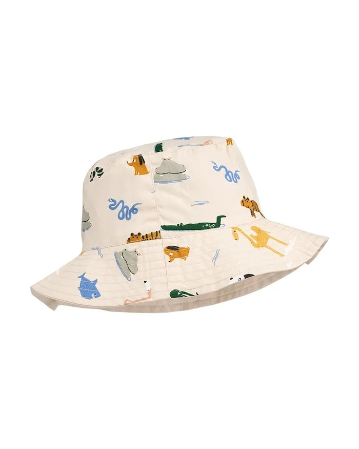 Çift Taraflı Çocuk Şapkası Liewood Damon Reversible Bucket Hat