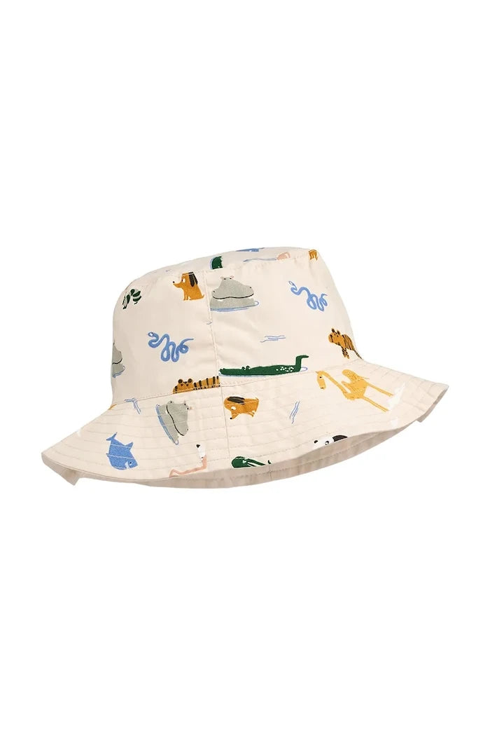 Çift Taraflı Çocuk Şapkası Liewood Damon Reversible Bucket Hat