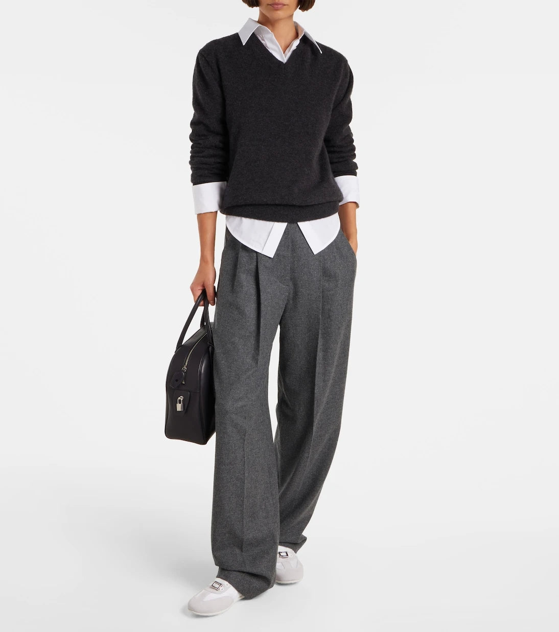 Roger Vivier - Viv Low suede-trimmed sneakers