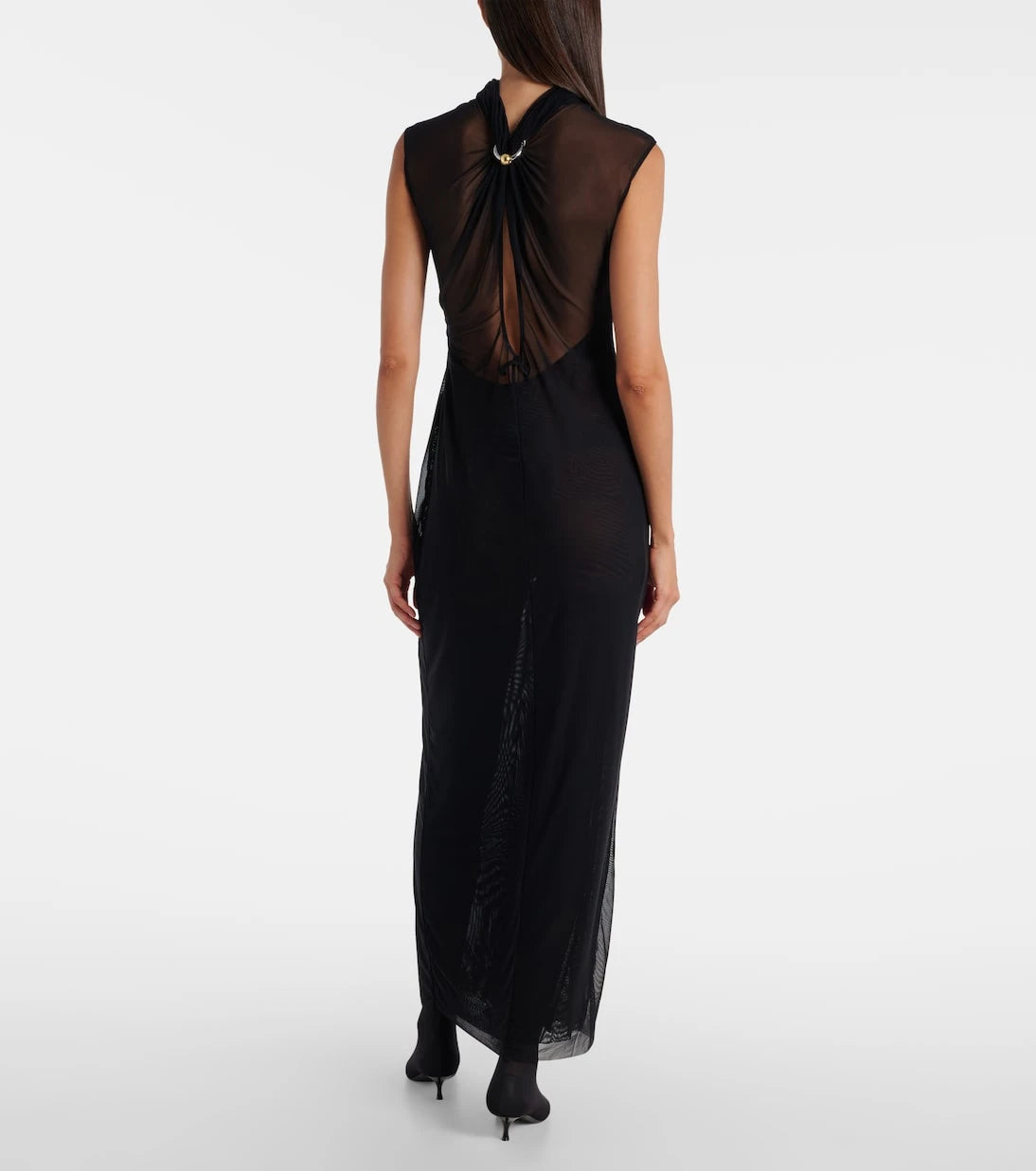 Jean Paul Gaultier - Sequined mesh maxi dress