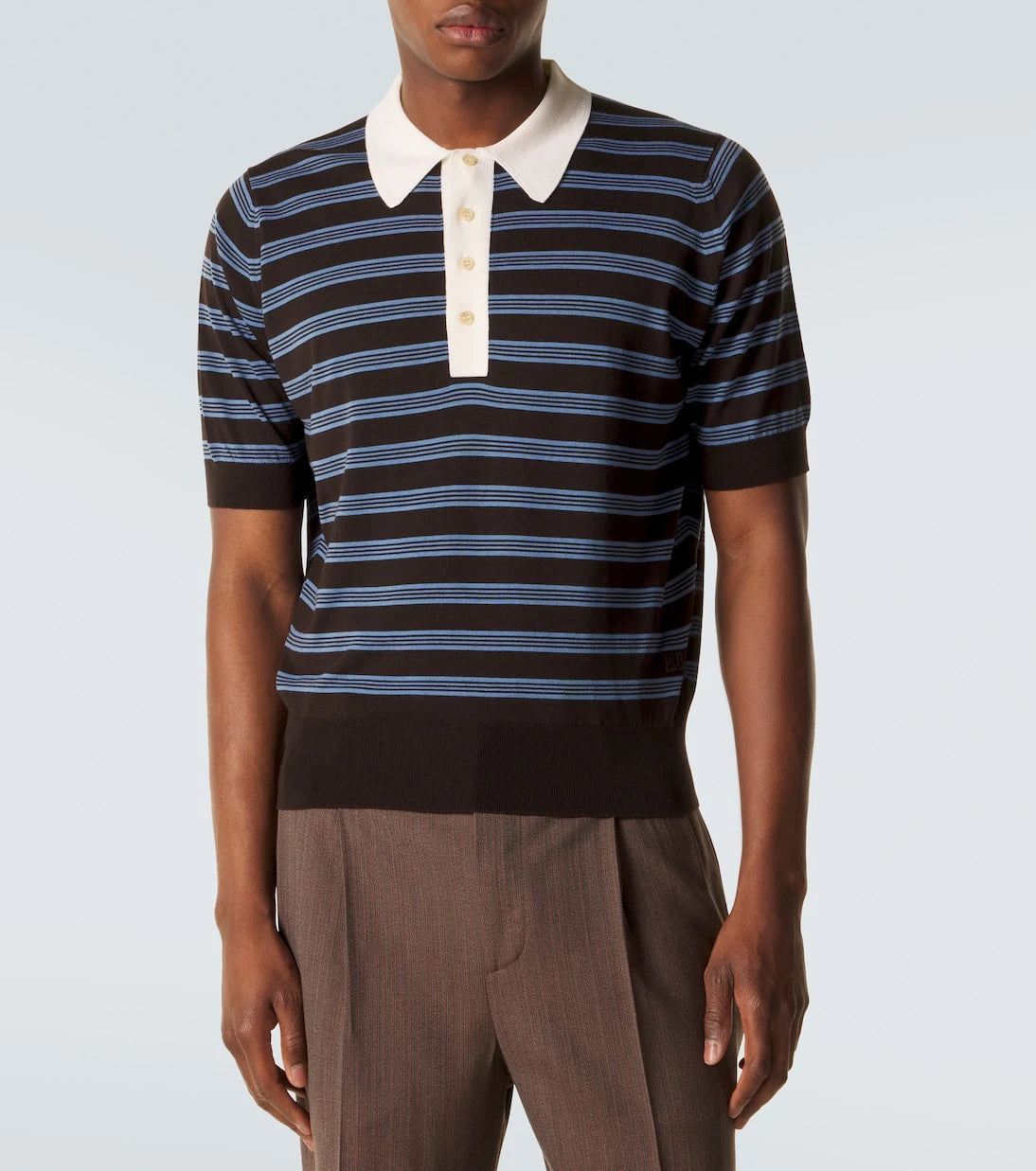Wales Bonner - Breeze striped wool polo sweater