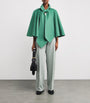 Wolk Morais Green Cashmere Bagatelle Cape