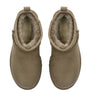 UGG Green Suede Classic Ultra Mini Boots