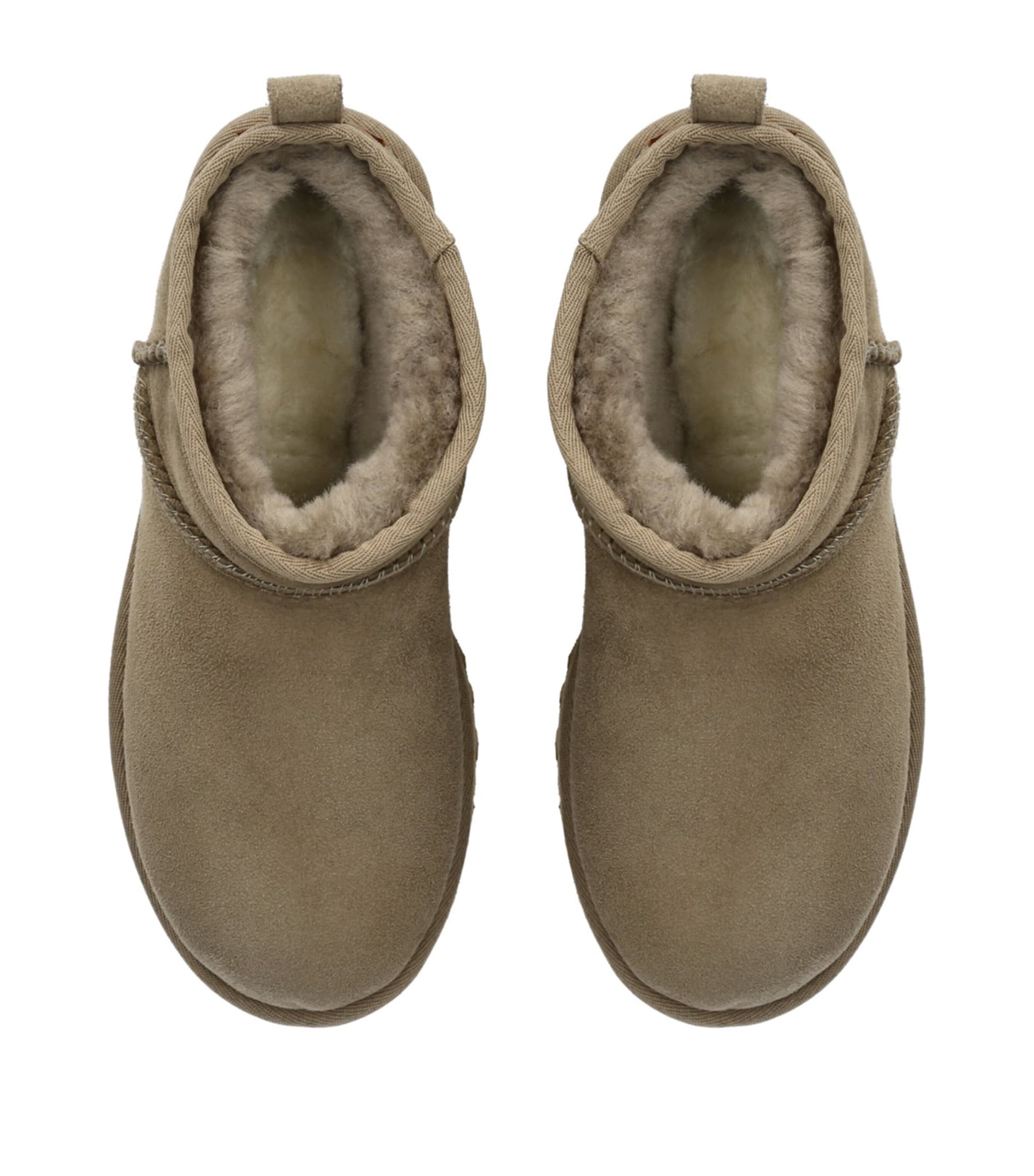 UGG Green Suede Classic Ultra Mini Boots