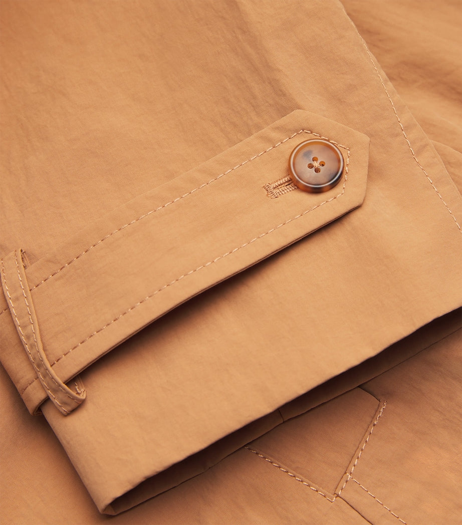 Ulla Johnson Orange Water-Repellent River Cape-Layer Jacket