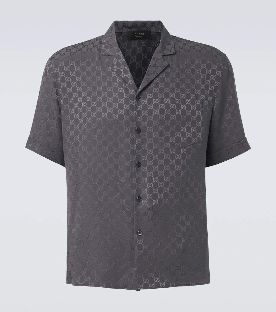 Gucci - GG silk jacquard bowling shirt