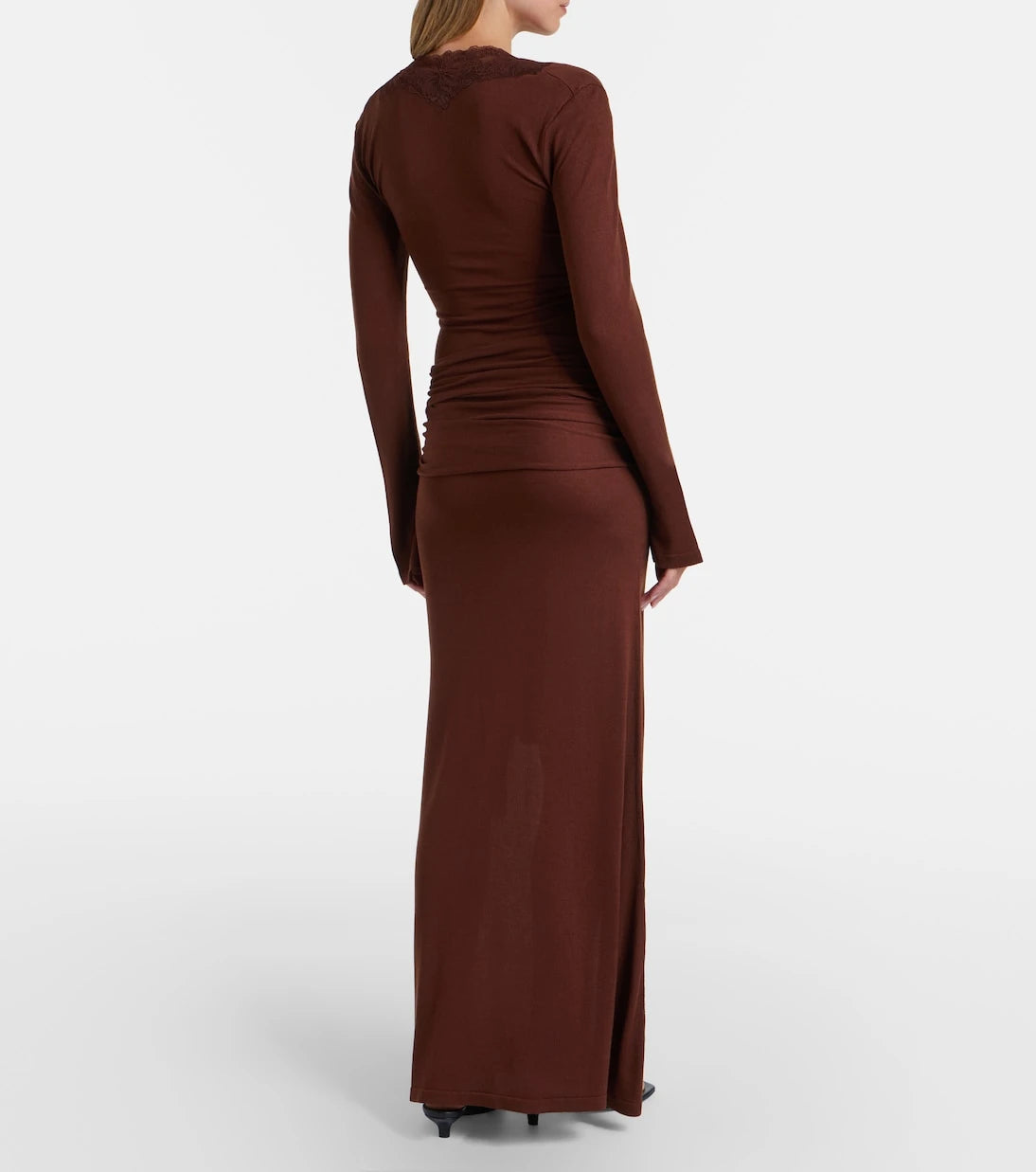 Aya Muse - Lace-trimmed maxi dress