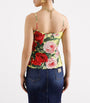 Multi Silk Floral Tank Top