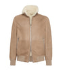 Cashmere-Trim Shearling Jacket
