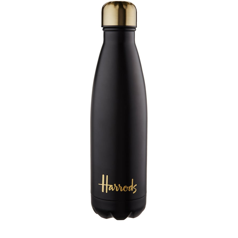 Harrods Black Logo Water Bottle (500Ml)