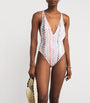 Missoni Multi Zigzag Plunge-Neck Swimsuit