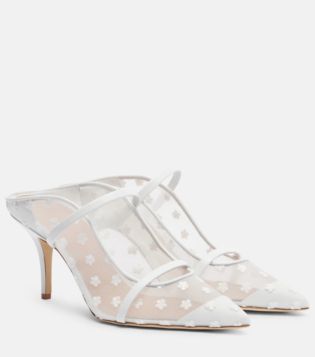 Malone Souliers - Maureen 70 leather and mesh mules