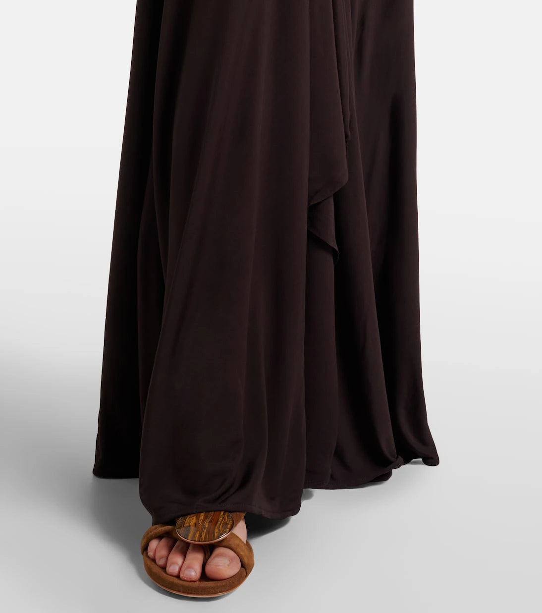 Christopher Esber - Stone Pin draped jersey maxi dress